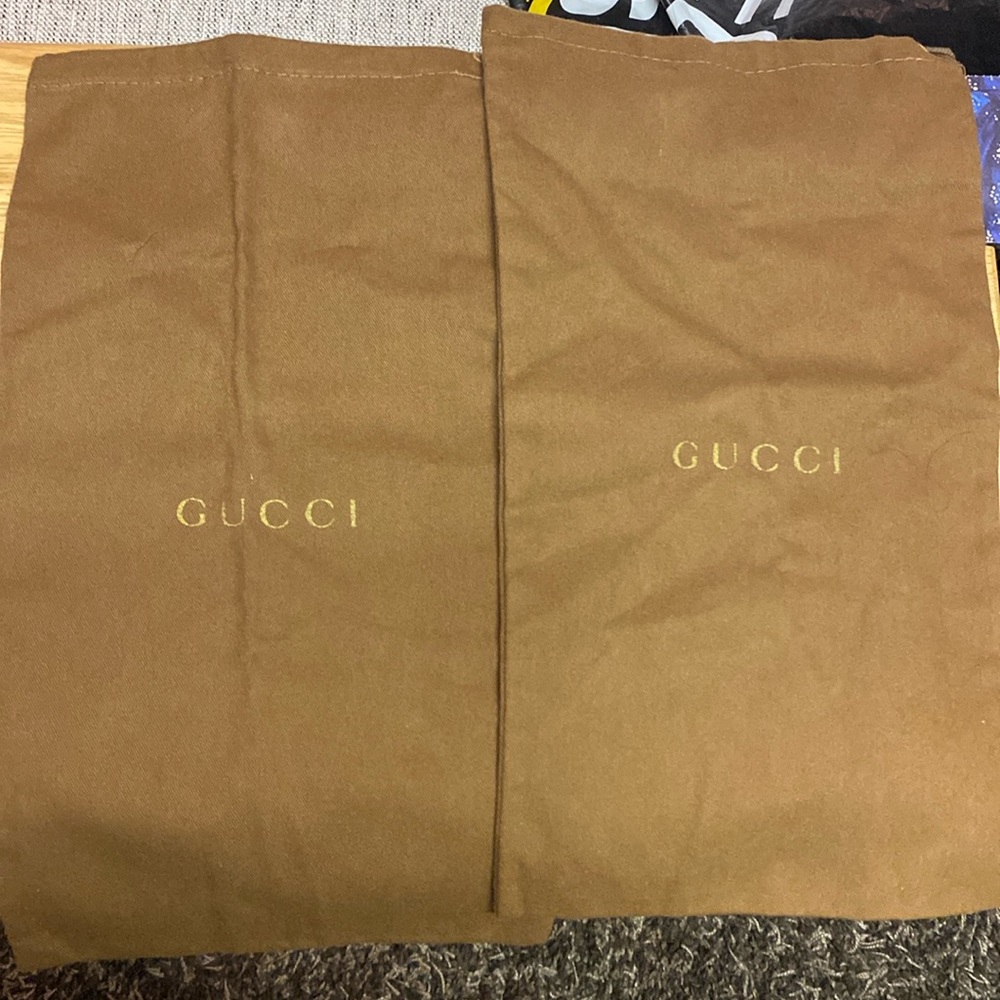 Empty GUCCI shoebox + 2 shoebags/dustbags
